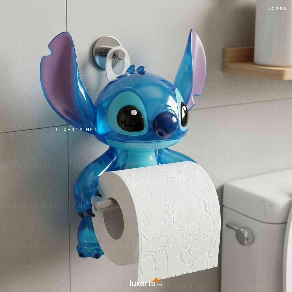 Stitch Shaped Toilet Paper Holder – Unique Design Wall-Mounted TP Holder stitch toilet paper holder 1