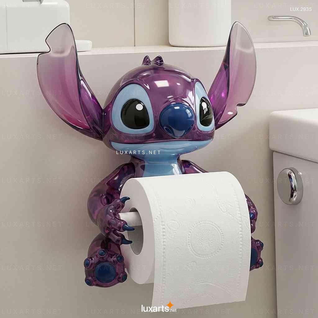 Stitch Shaped Toilet Paper Holder – Unique Design Wall-Mounted TP Holder stitch toilet paper holder 10