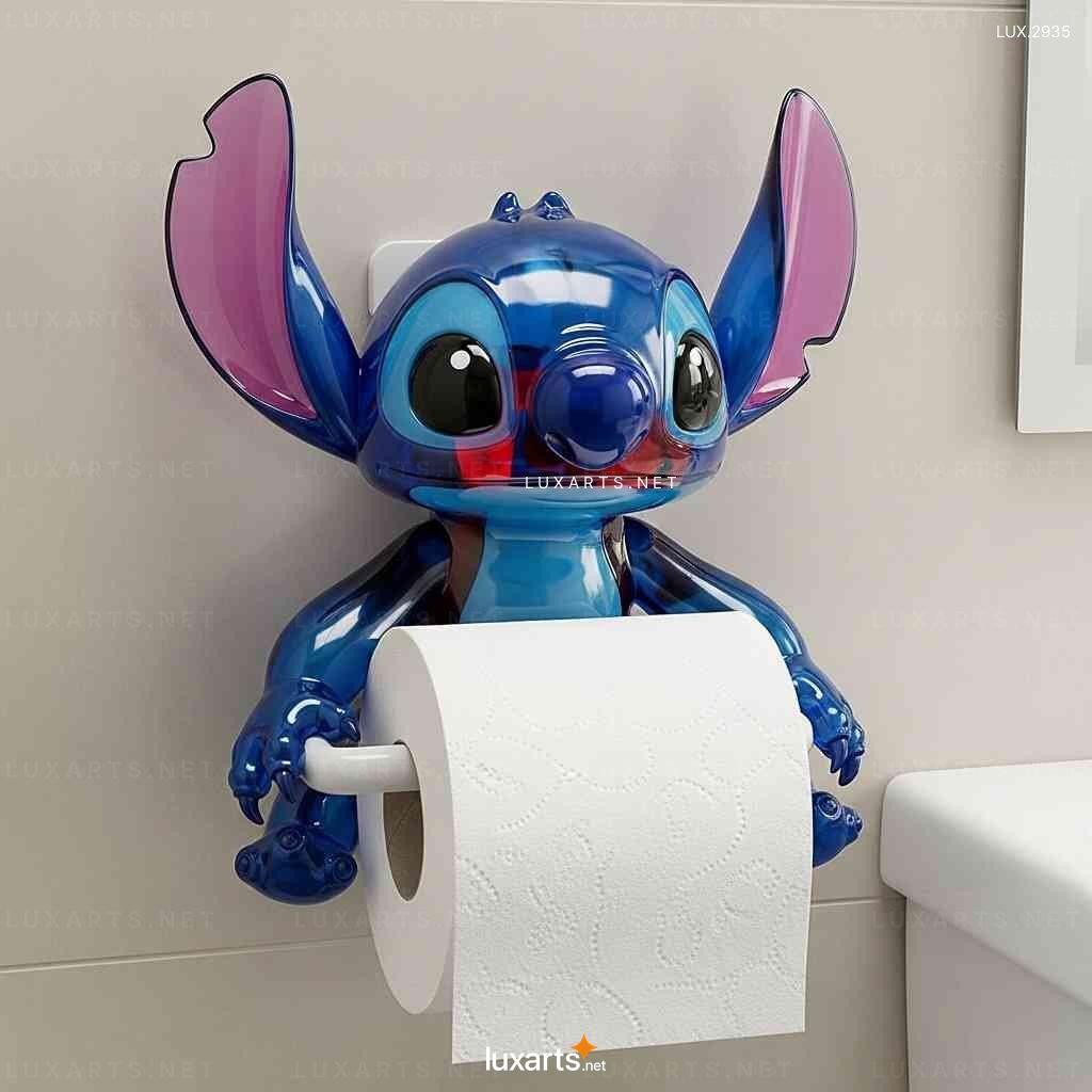 Stitch Shaped Toilet Paper Holder – Unique Design Wall-Mounted TP Holder stitch toilet paper holder 3