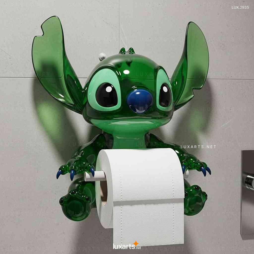Stitch Shaped Toilet Paper Holder – Unique Design Wall-Mounted TP Holder stitch toilet paper holder 4
