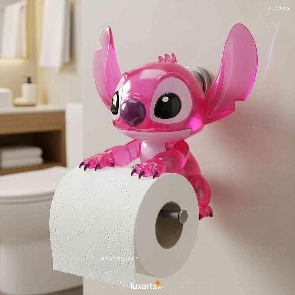 Stitch Shaped Toilet Paper Holder – Unique Design Wall-Mounted TP Holder stitch toilet paper holder 5
