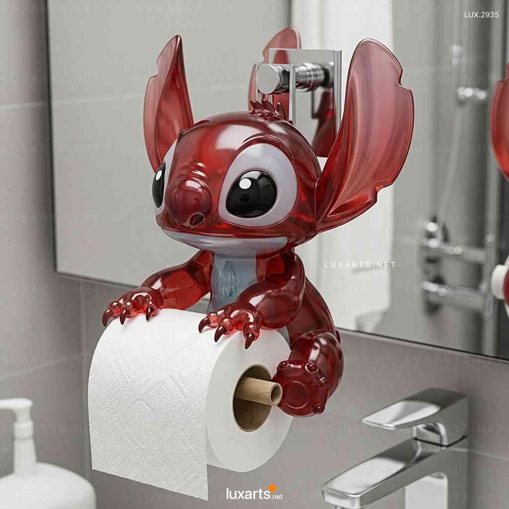 Stitch Shaped Toilet Paper Holder – Unique Design Wall-Mounted TP Holder stitch toilet paper holder 6