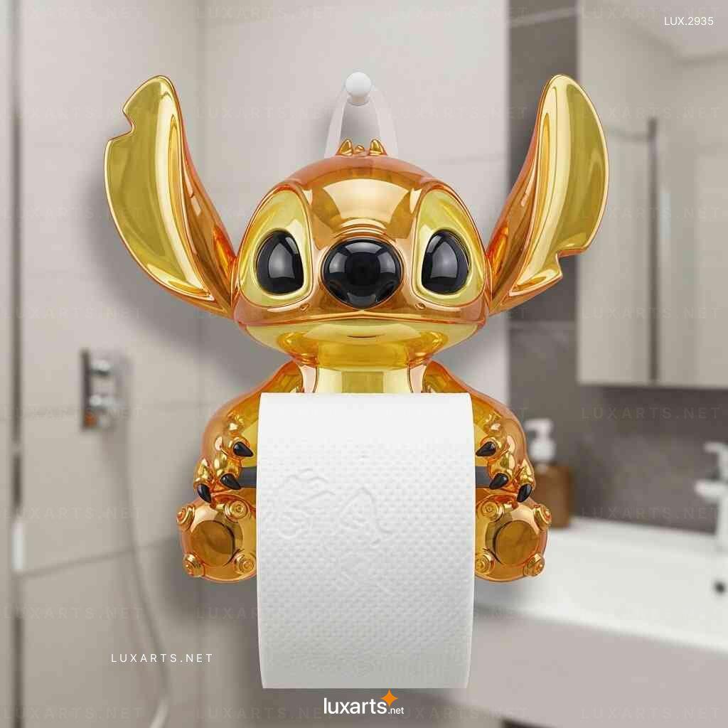 Stitch Shaped Toilet Paper Holder – Unique Design Wall-Mounted TP Holder stitch toilet paper holder 8