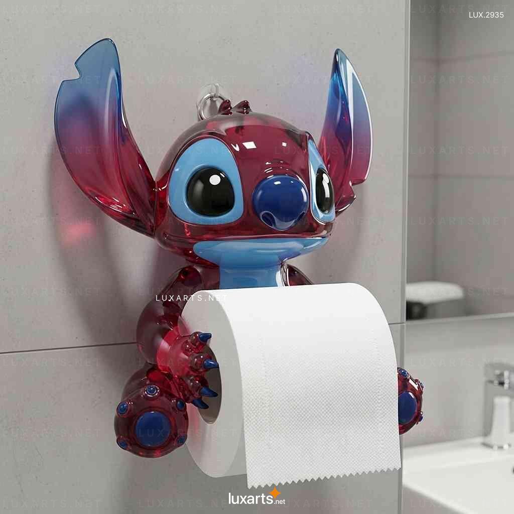 Stitch Shaped Toilet Paper Holder – Unique Design Wall-Mounted TP Holder stitch toilet paper holder 9