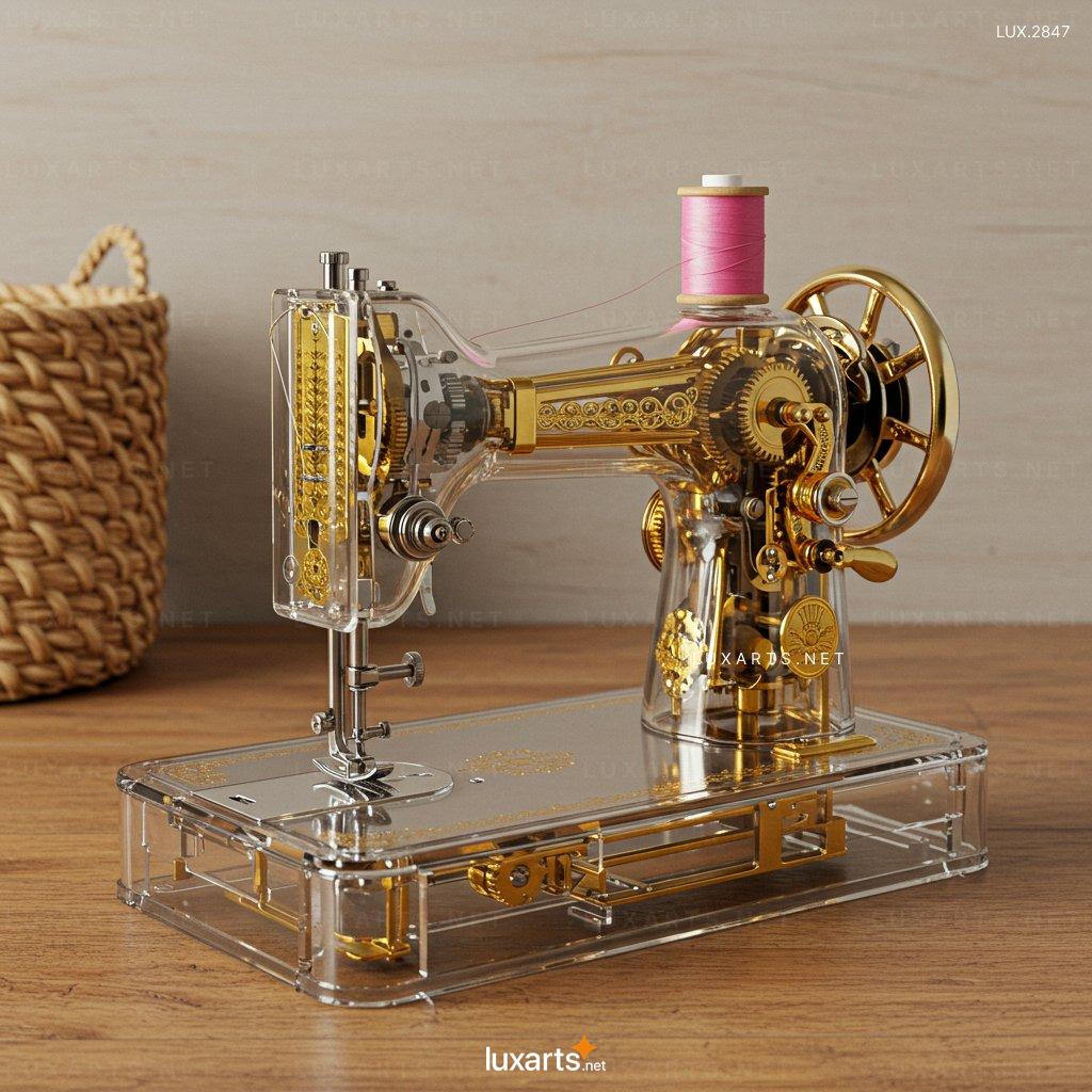The Beauty of a Transparent Sewing Machine: A Vintage Masterpiece transparent sewing machine 1