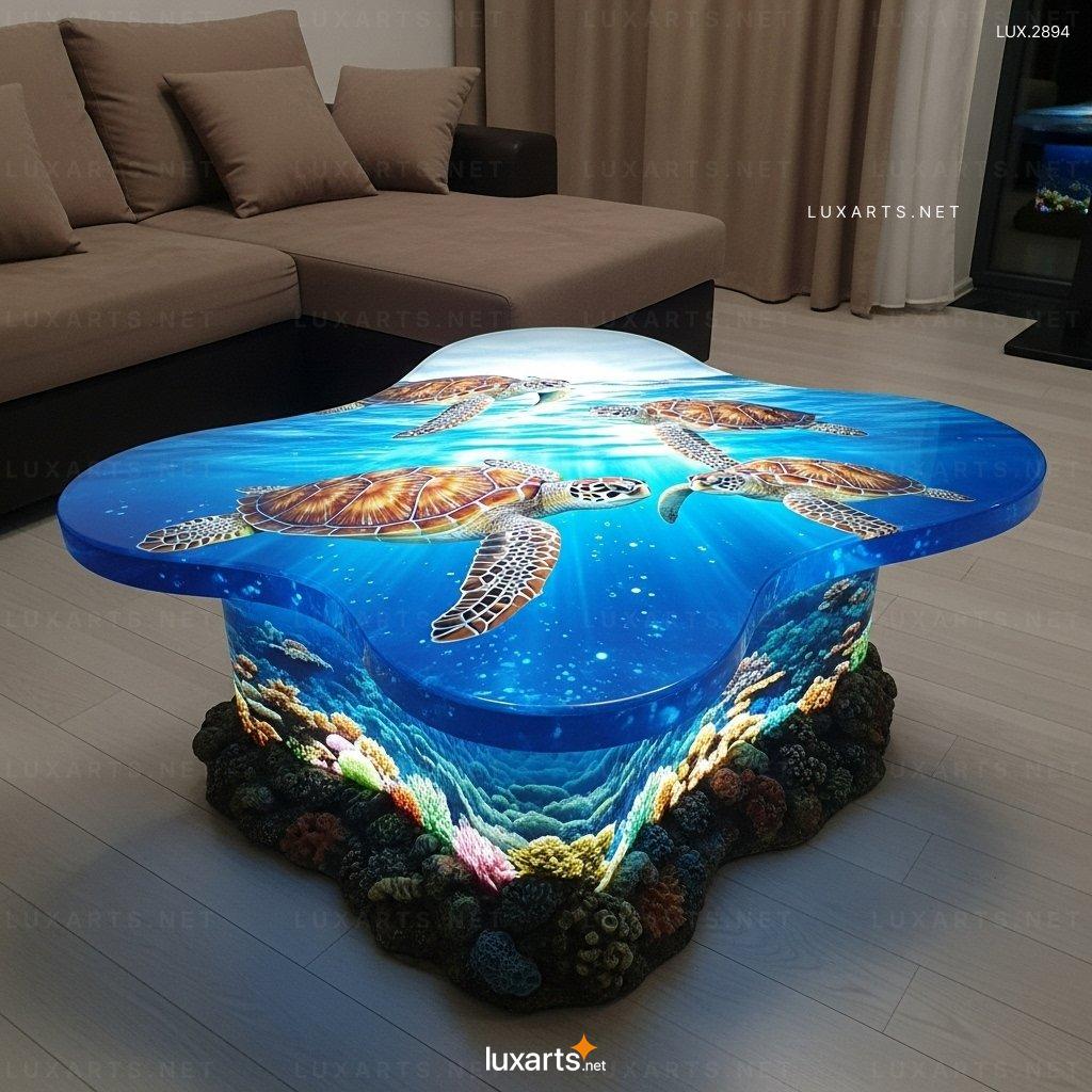 Underwater Scene Coffee Tables – Unique Ocean-Inspired Living Room Design underwater scene coffee tables 2