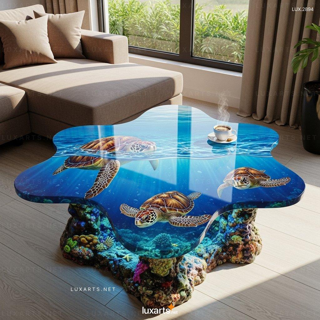 Underwater Scene Coffee Tables – Unique Ocean-Inspired Living Room Design underwater scene coffee tables 3