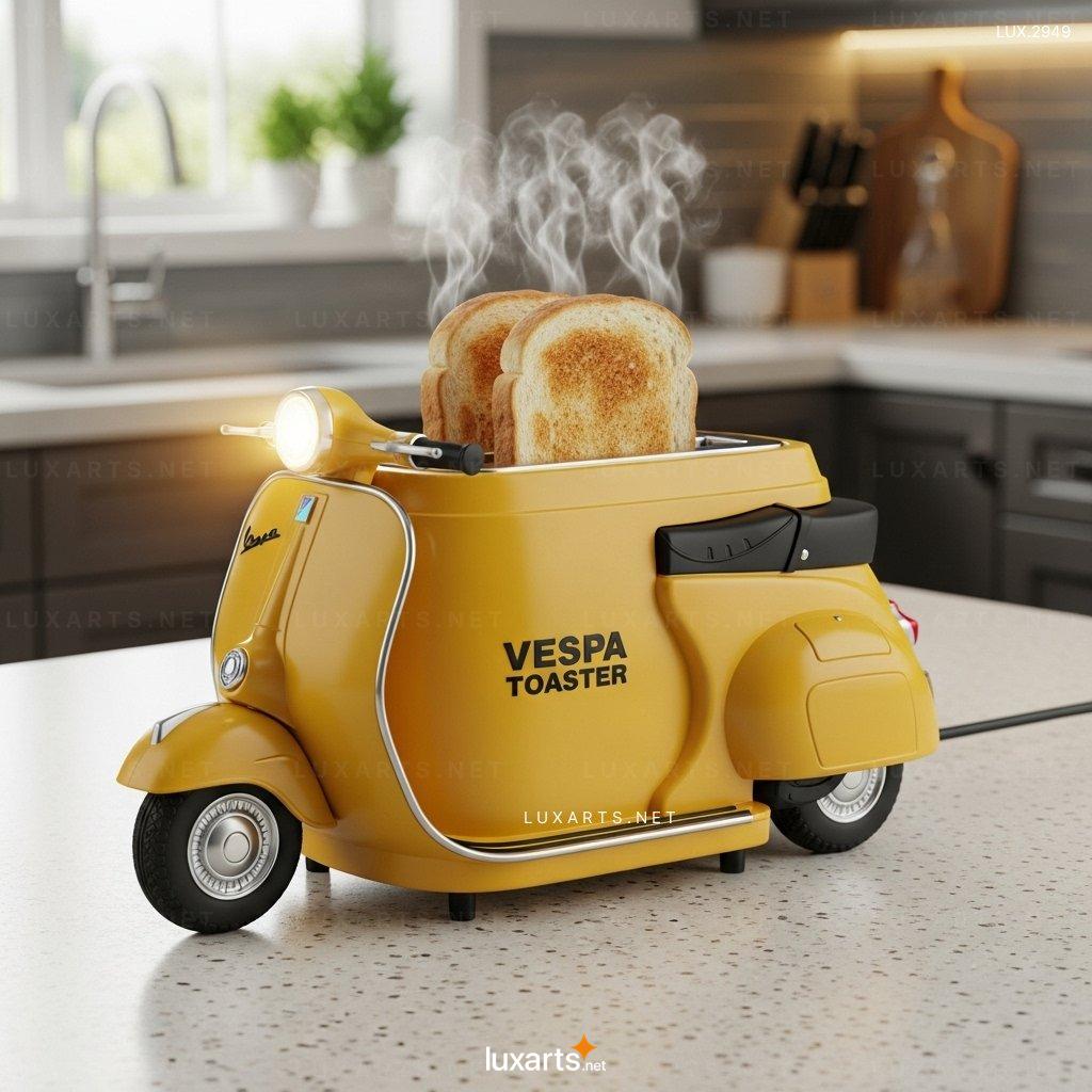 Vespa Shaped Toaster – Stylish & Functional Breakfast Appliance vespa toaster 4