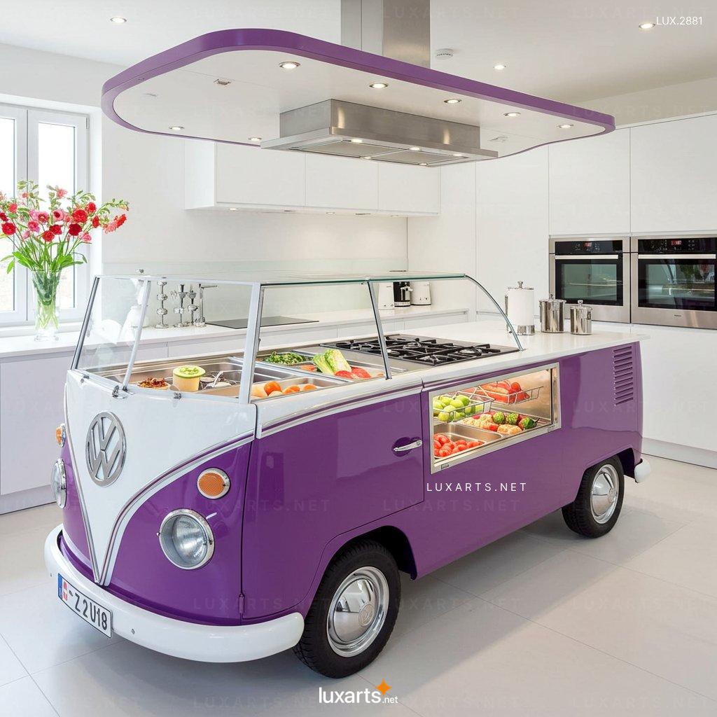 LUX.2881 VW Bus Kitchen Island – Custom Design for Car Lovers & Chefs vw bus shaped kitchen island 5