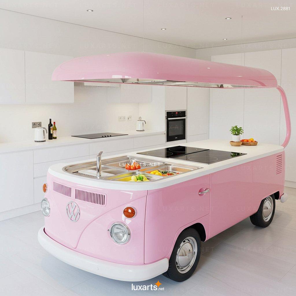 LUX.2881 VW Bus Kitchen Island – Custom Design for Car Lovers & Chefs vw bus shaped kitchen island 9