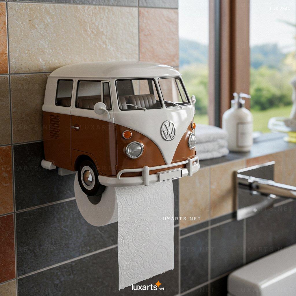 VW Bus Shaped Toilet Paper Holder – Retro Style Bathroom Accessory for Vintage Lovers vw bus toilet paper holder 2