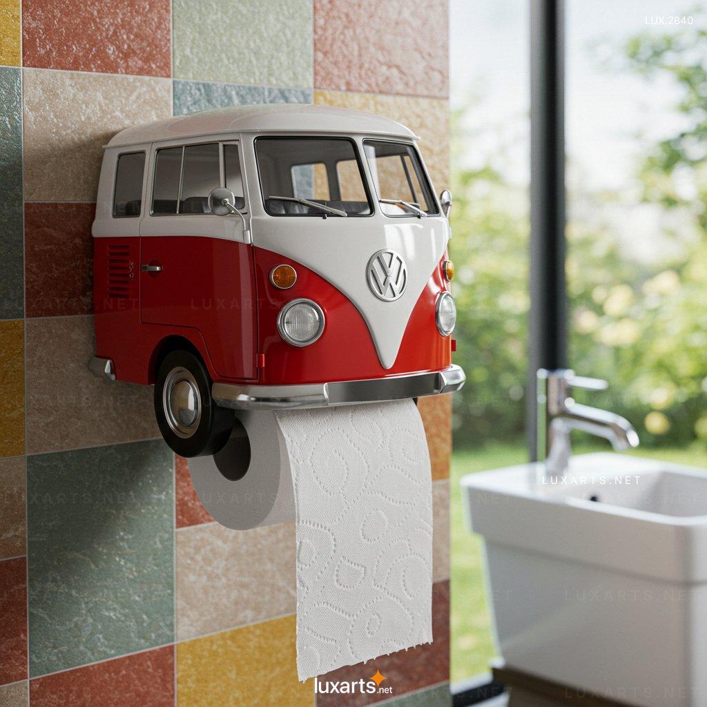 VW Bus Shaped Toilet Paper Holder – Retro Style Bathroom Accessory for Vintage Lovers vw bus toilet paper holder 3