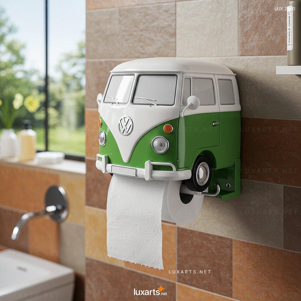 VW Bus Shaped Toilet Paper Holder – Retro Style Bathroom Accessory for Vintage Lovers vw bus toilet paper holder 5