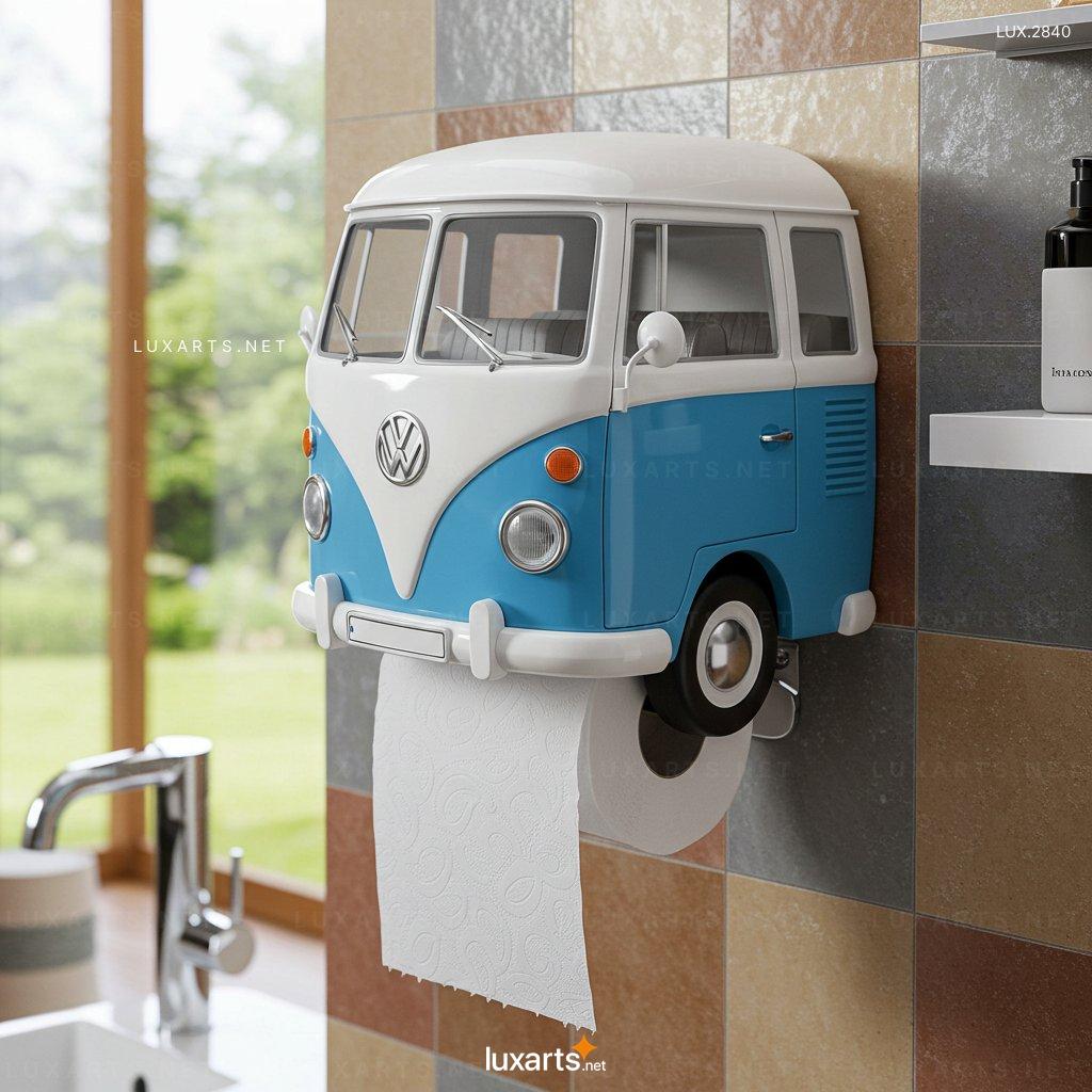 VW Bus Shaped Toilet Paper Holder – Retro Style Bathroom Accessory for Vintage Lovers vw bus toilet paper holder 8