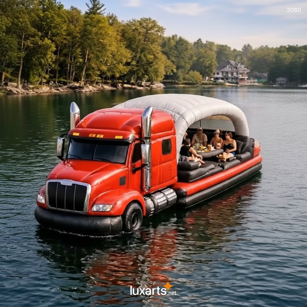 Inflatable Semi-truck Lake Floats – Giant Pool Float for Lake & Pool Fun 3080 inflatable semi truck lake floats 20260331 15