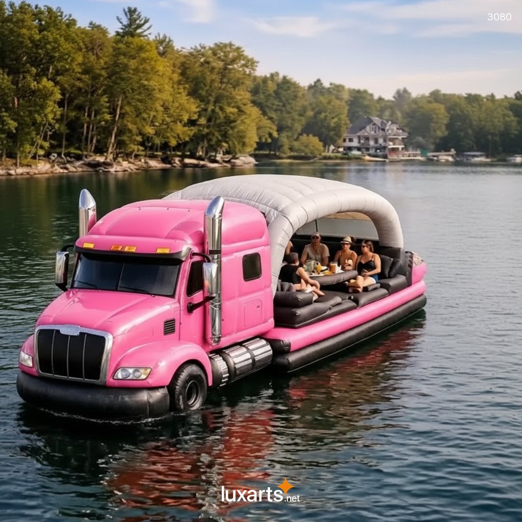Inflatable Semi-truck Lake Floats – Giant Pool Float for Lake & Pool Fun 3080 inflatable semi truck lake floats 20260331 2