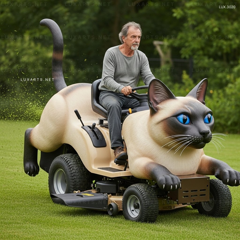 Cat Shaped Lawn Mower – A Must-Have Garden Tool for Cat Lovers cat shaped lawn mower 1