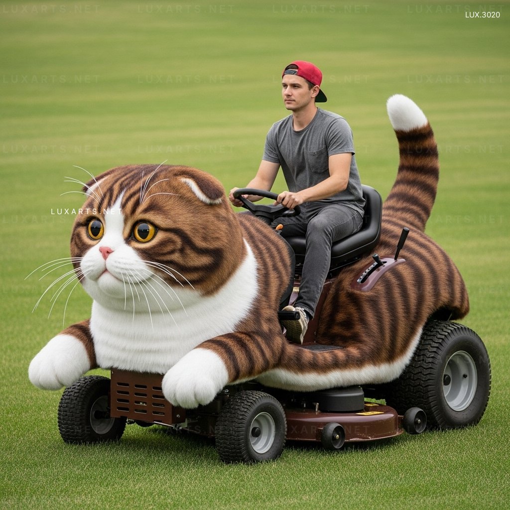 Cat Shaped Lawn Mower – A Must-Have Garden Tool for Cat Lovers cat shaped lawn mower 6
