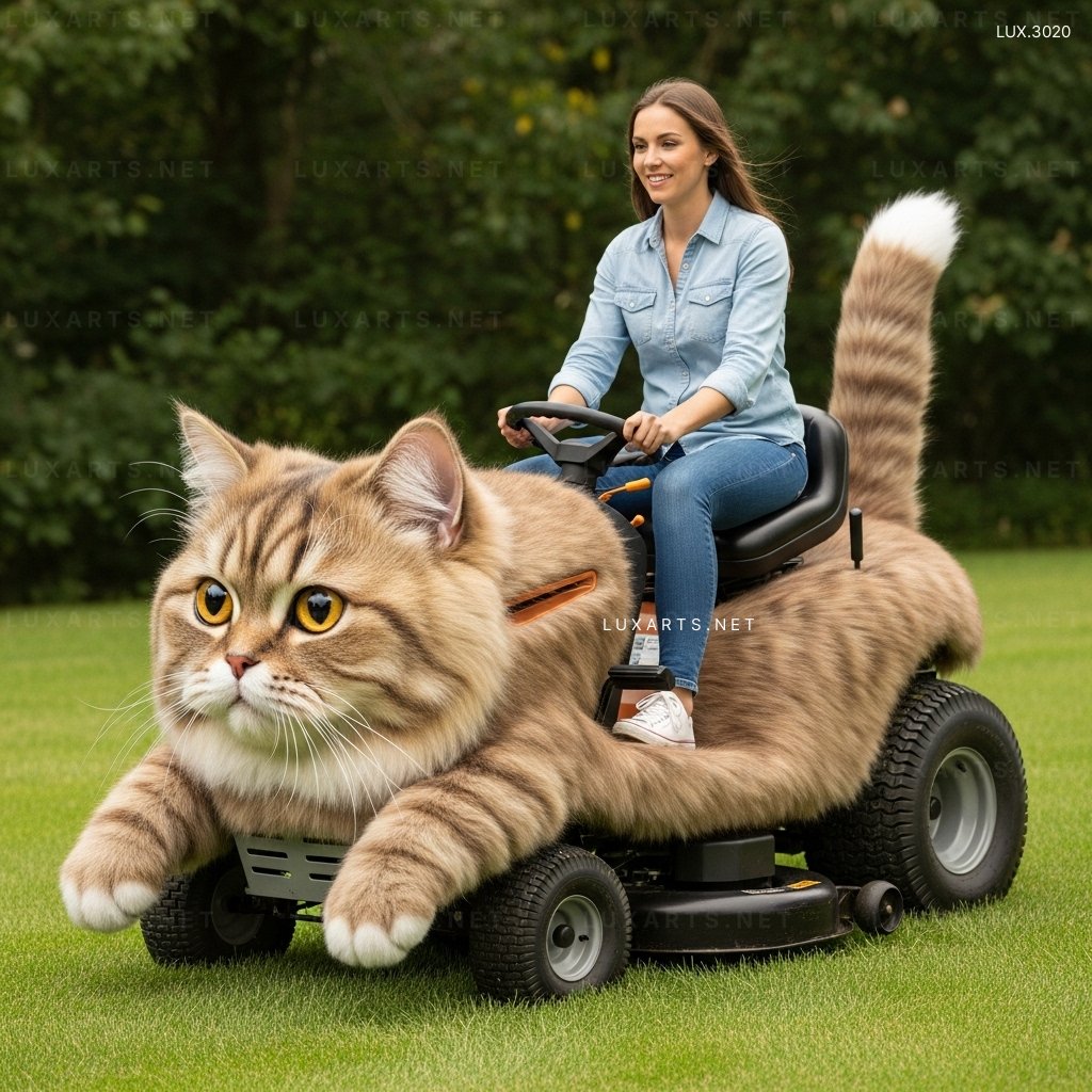 Cat Shaped Lawn Mower – A Must-Have Garden Tool for Cat Lovers cat shaped lawn mower 7