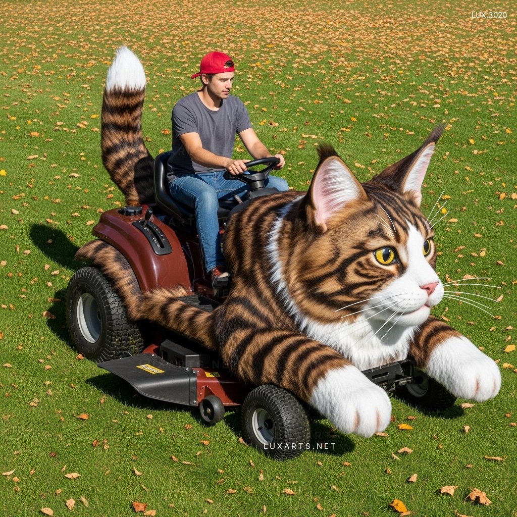 Cat Shaped Lawn Mower – A Must-Have Garden Tool for Cat Lovers cat shaped lawn mower 8