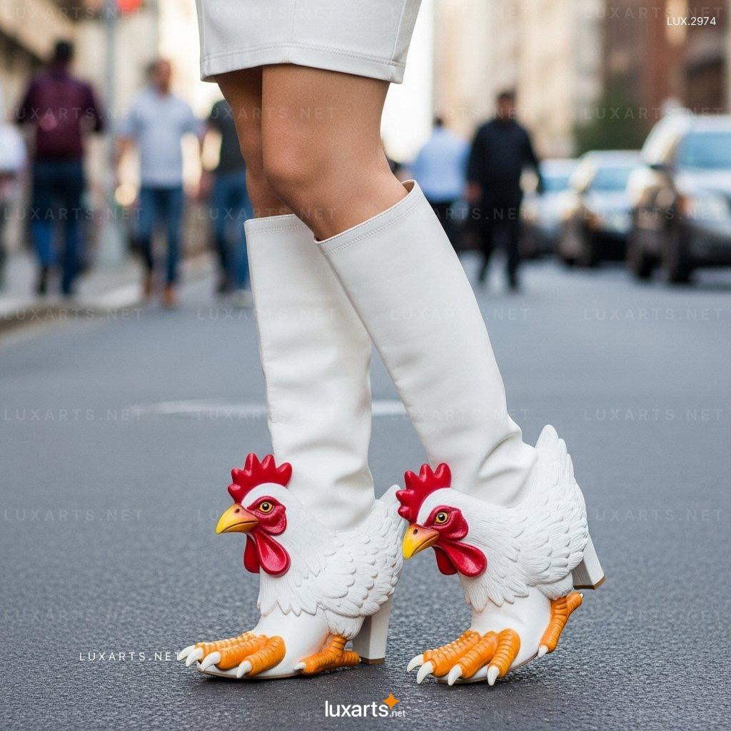 Chicken Shaped High Boots – The Perfect Blend of Cute and Chic chicken high boots 1