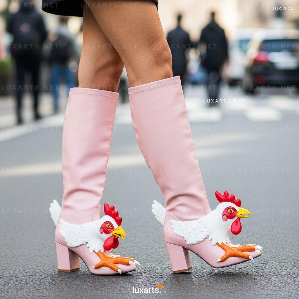 Chicken Shaped High Boots – The Perfect Blend of Cute and Chic chicken high boots 2