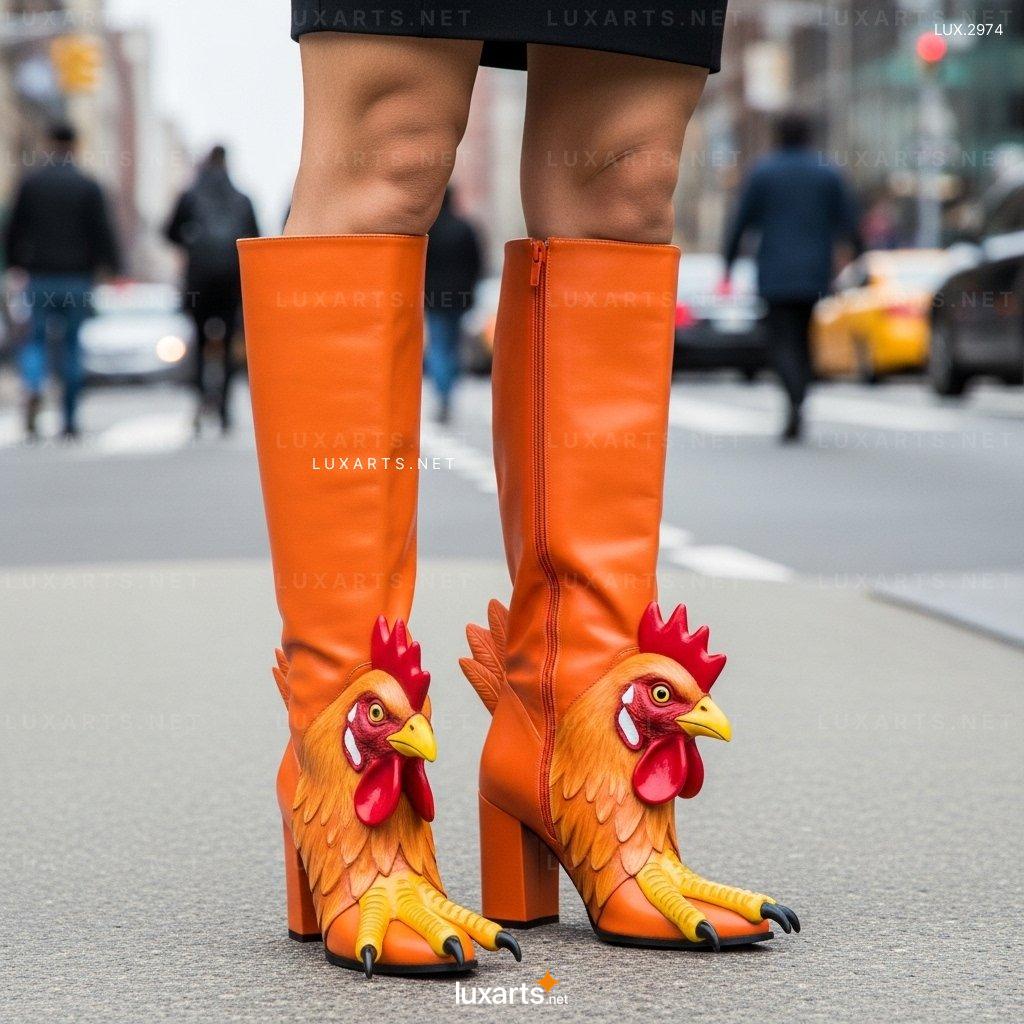 Chicken Shaped High Boots – The Perfect Blend of Cute and Chic chicken high boots 3