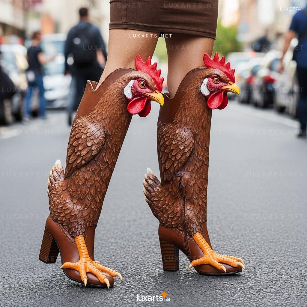 Chicken Shaped High Boots – The Perfect Blend of Cute and Chic chicken high boots 5