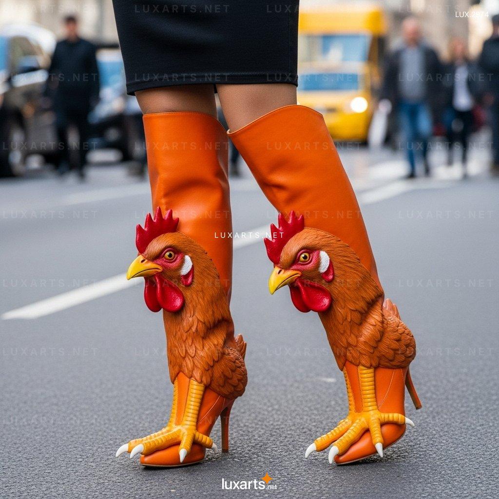 Chicken Shaped High Boots – The Perfect Blend of Cute and Chic chicken high boots 6