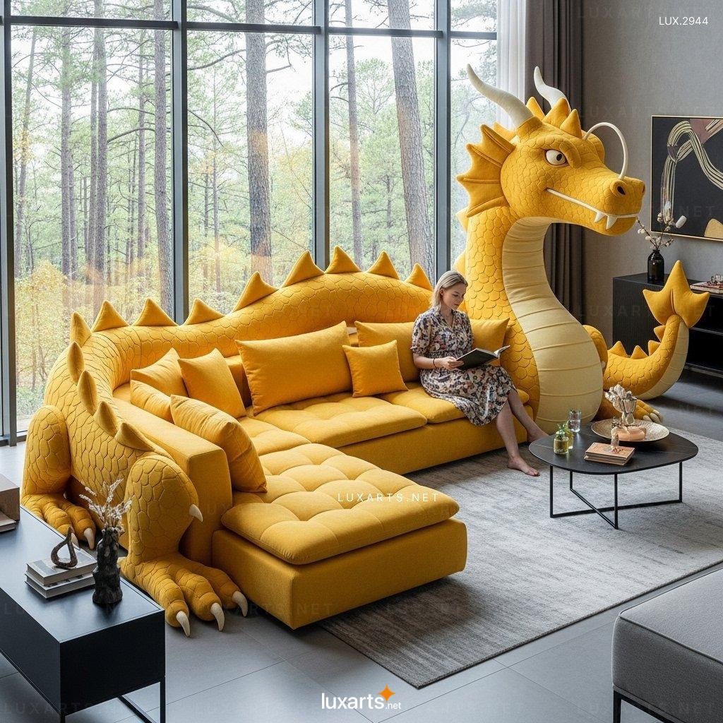 Dragon Inspired Sectional Sofa – Artistic & Comfortable Living Room Seating dragon sectional sofa 1