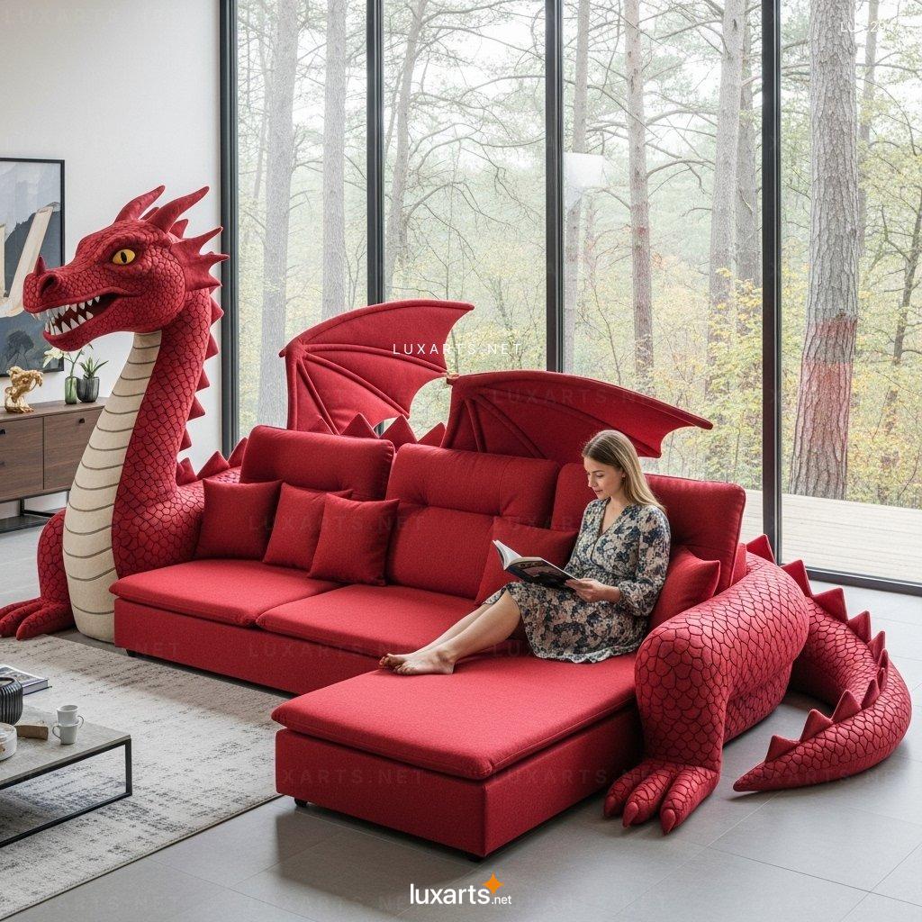 Dragon Inspired Sectional Sofa – Artistic & Comfortable Living Room Seating dragon sectional sofa 3