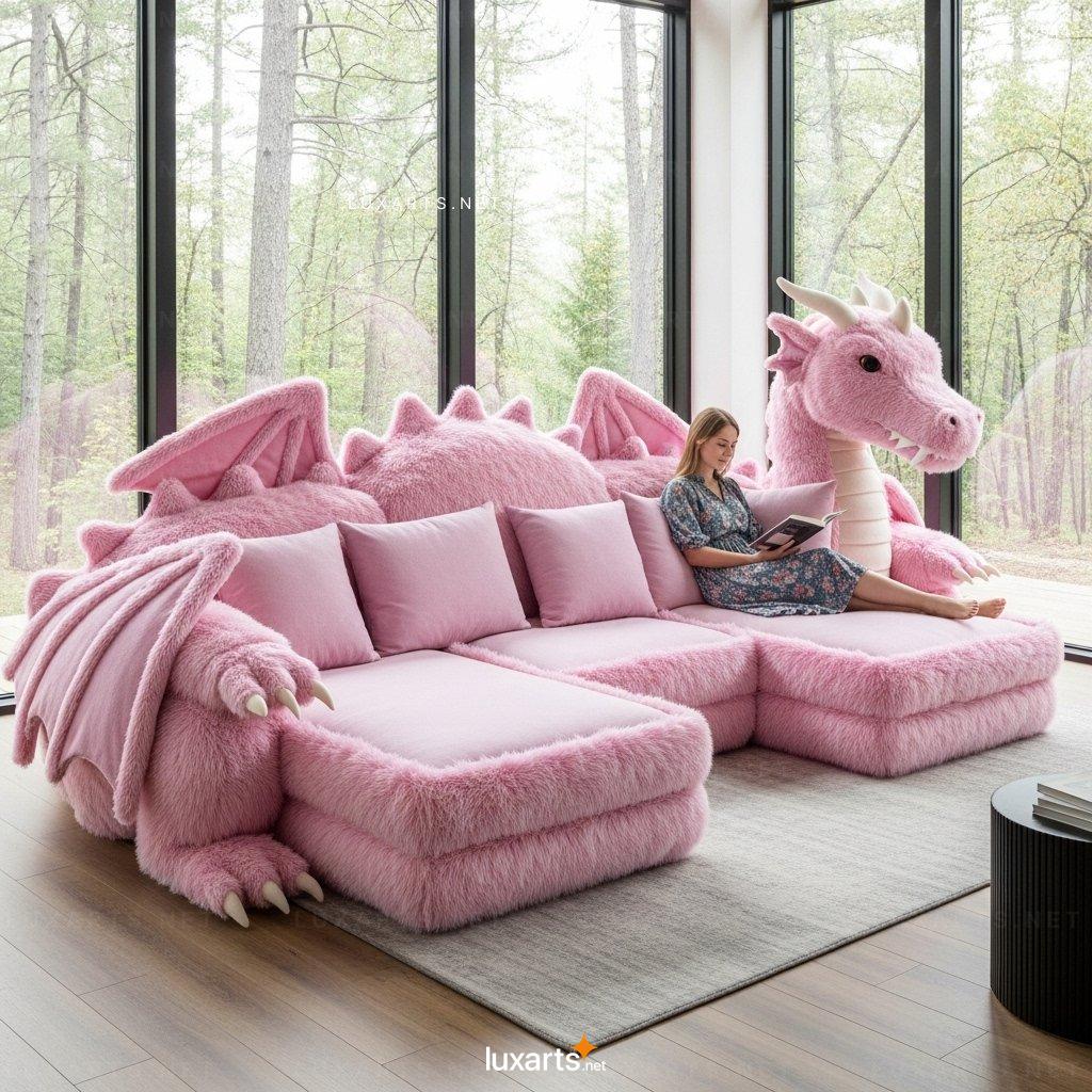 Dragon Inspired Sectional Sofa – Artistic & Comfortable Living Room Seating dragon sectional sofa 6