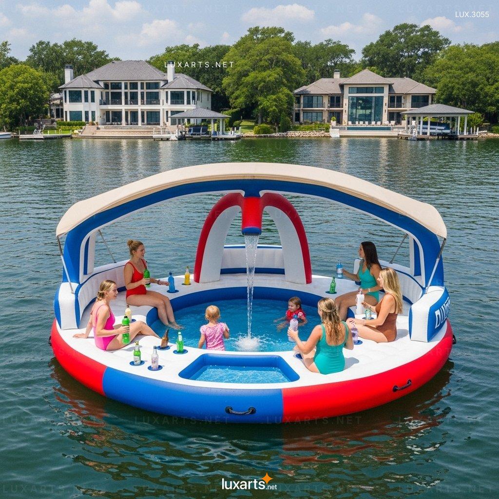 Giant Party Float with Built-In Kids Splash Pool – Perfect Summer Activity for Kids & Adults giant party float with built in kids splash pool 1