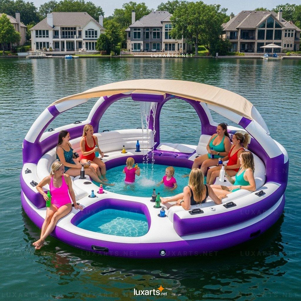 Giant Party Float with Built-In Kids Splash Pool – Perfect Summer Activity for Kids & Adults giant party float with built in kids splash pool 4