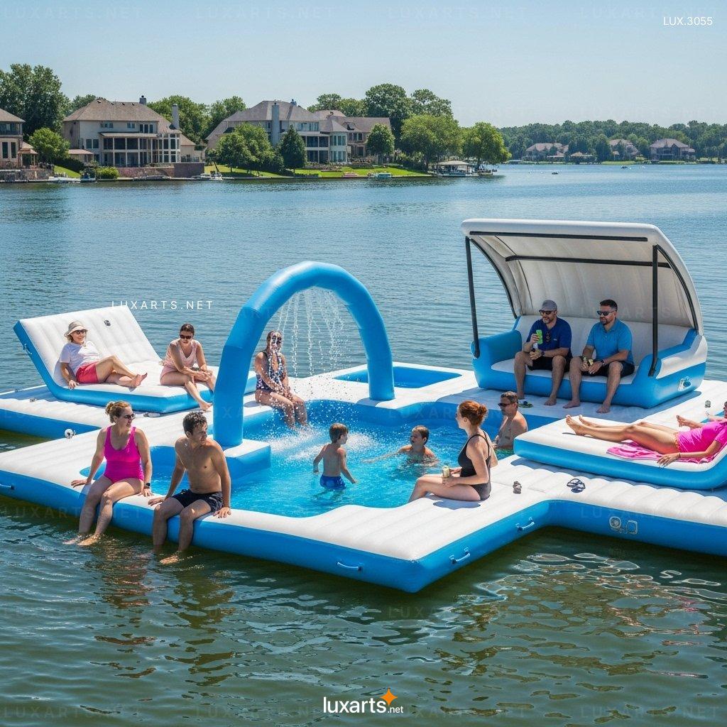 Giant Party Float with Built-In Kids Splash Pool – Perfect Summer Activity for Kids & Adults giant party float with built in kids splash pool 5