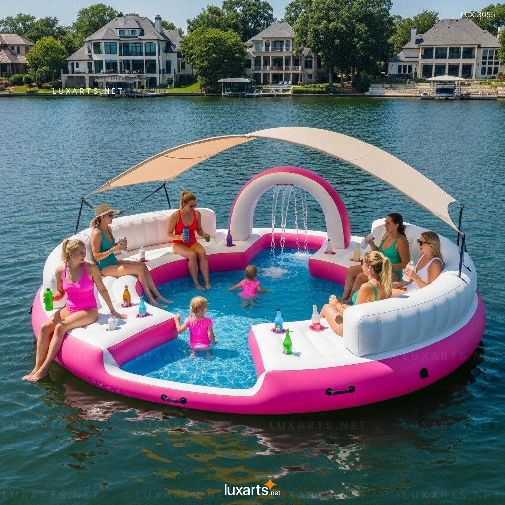 Giant Party Float with Built-In Kids Splash Pool – Perfect Summer Activity for Kids & Adults giant party float with built in kids splash pool 6