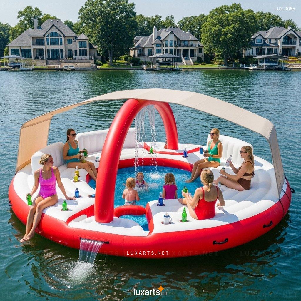 Giant Party Float with Built-In Kids Splash Pool – Perfect Summer Activity for Kids & Adults giant party float with built in kids splash pool 9