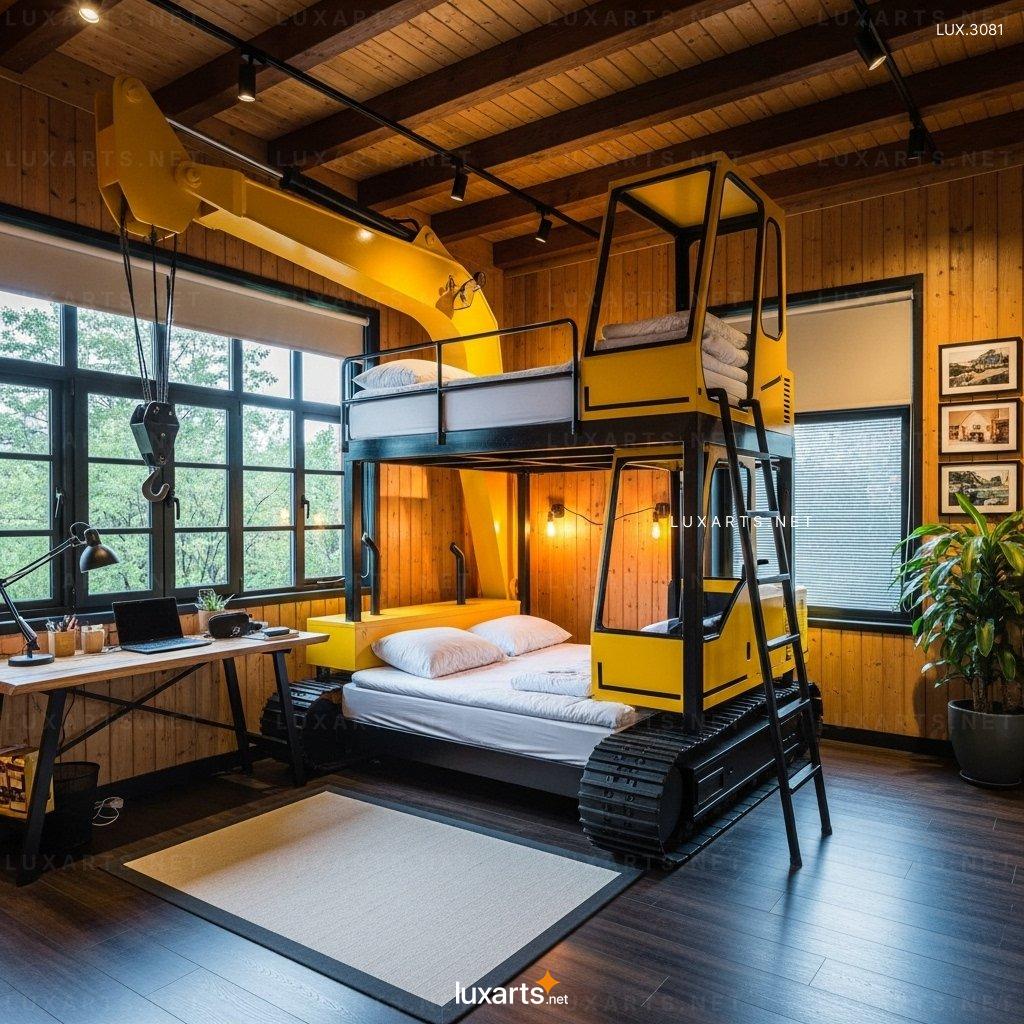 Construction-Themed Heavy Equipment Bunk Beds – Perfect for Young Builders heavy equipment bunk beds 3