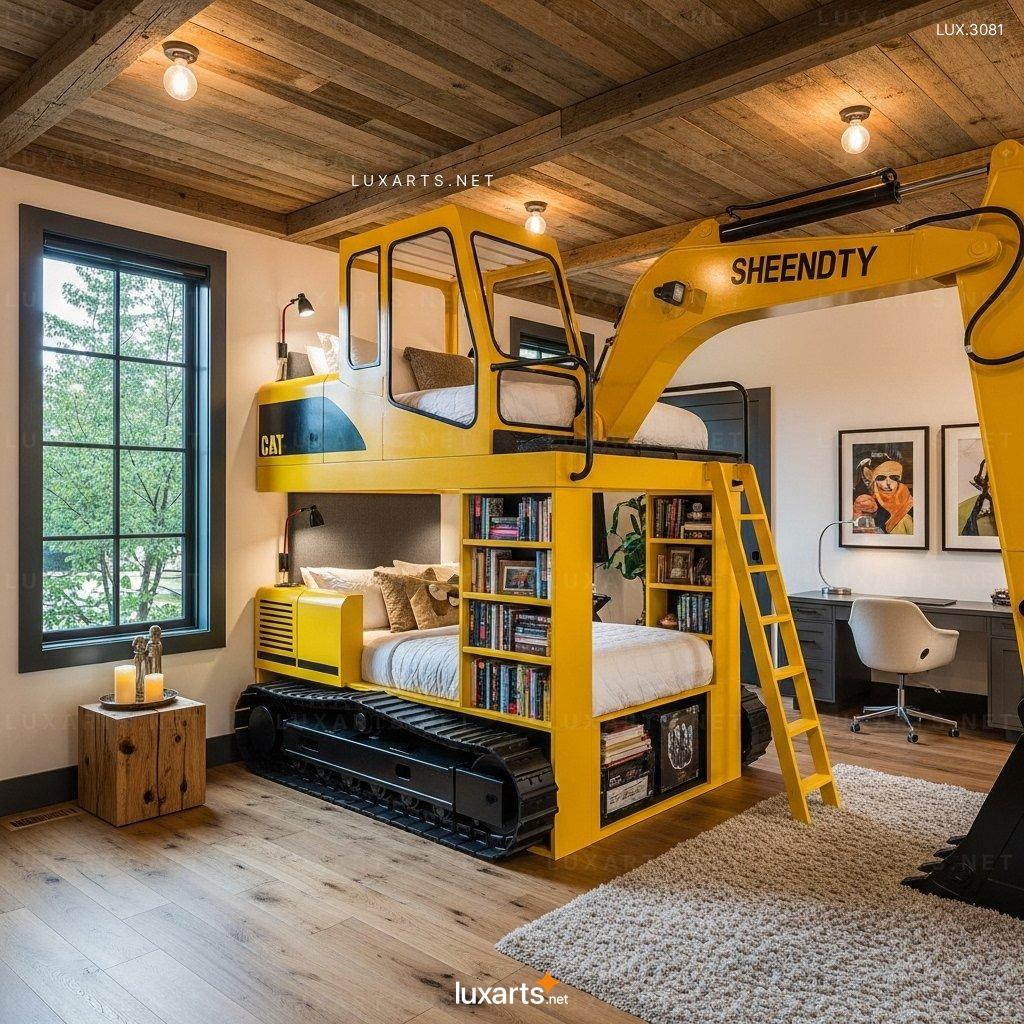 Construction-Themed Heavy Equipment Bunk Beds – Perfect for Young Builders heavy equipment bunk beds 4