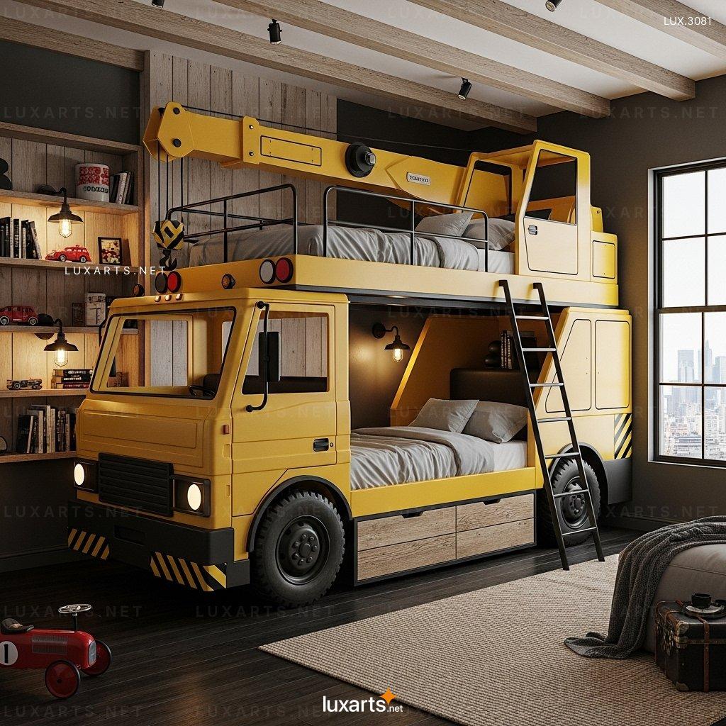 Construction-Themed Heavy Equipment Bunk Beds – Perfect for Young Builders heavy equipment bunk beds 6