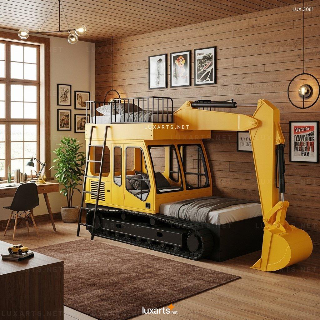 Construction-Themed Heavy Equipment Bunk Beds – Perfect for Young Builders heavy equipment bunk beds 7