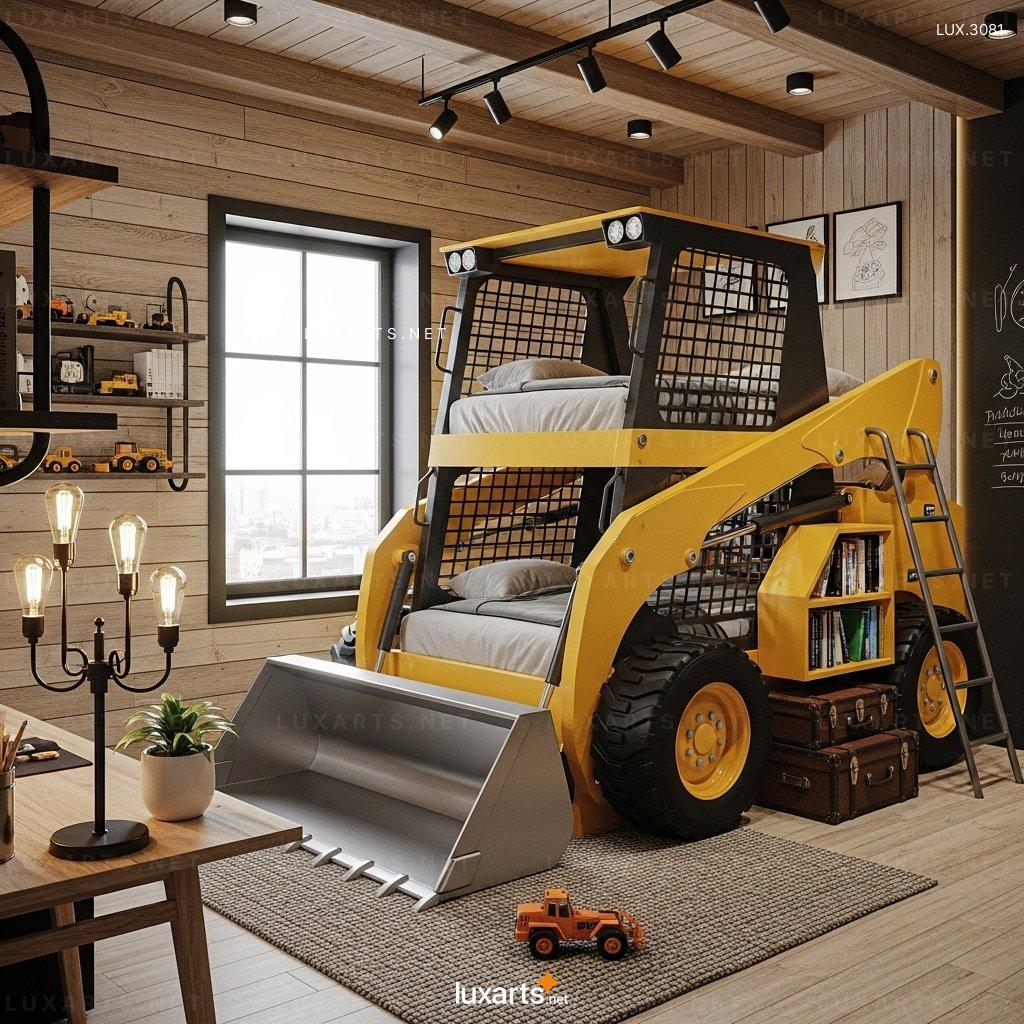 Construction-Themed Heavy Equipment Bunk Beds – Perfect for Young Builders heavy equipment bunk beds 8