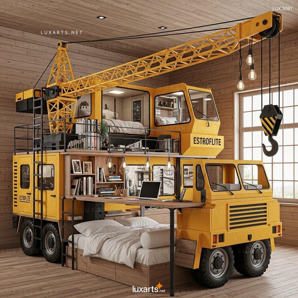 Construction-Themed Heavy Equipment Bunk Beds – Perfect for Young Builders heavy equipment bunk beds 9