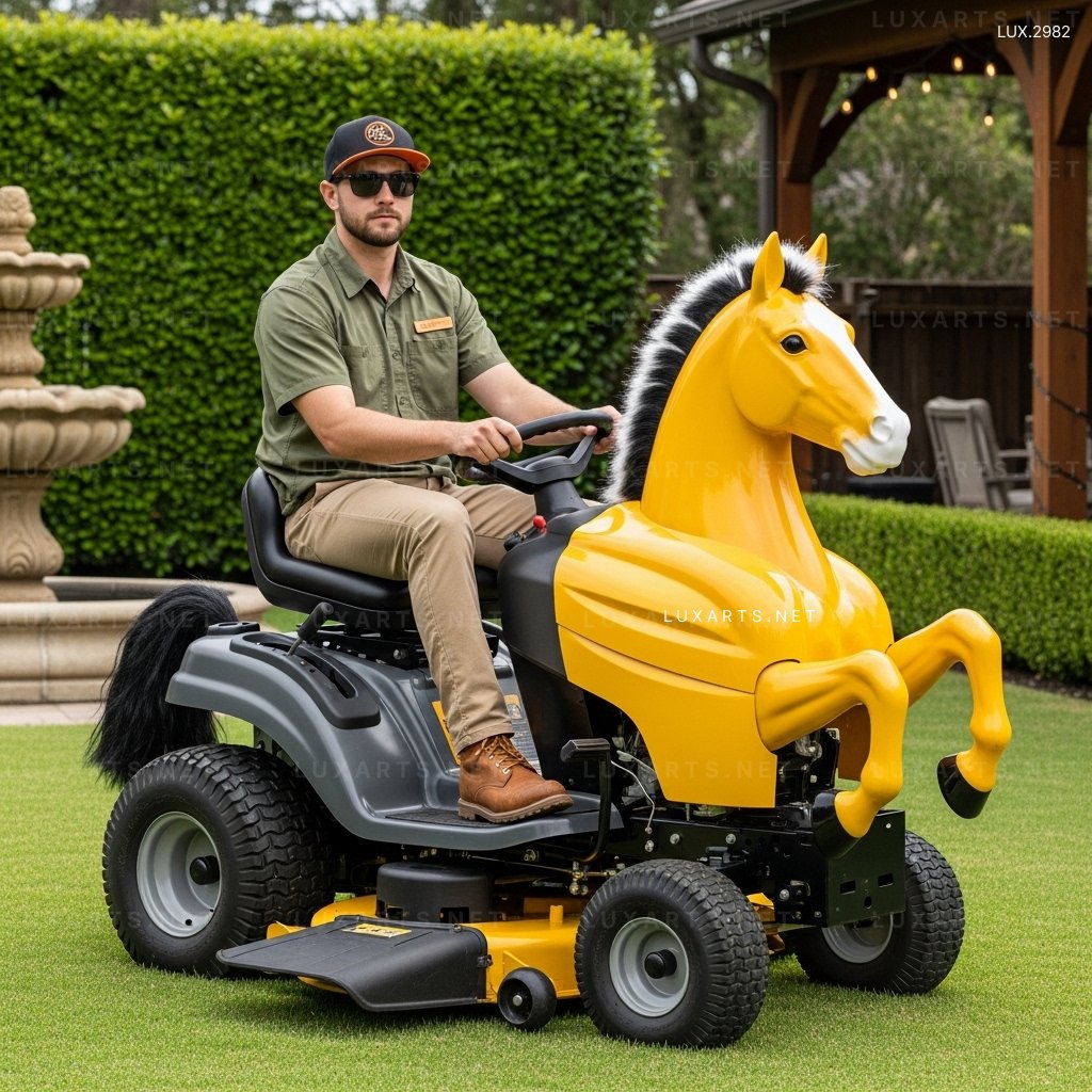 Horse Shaped Lawn Mowers – Unique Garden Tools for a Stunning Lawn horse lawn mowers 2
