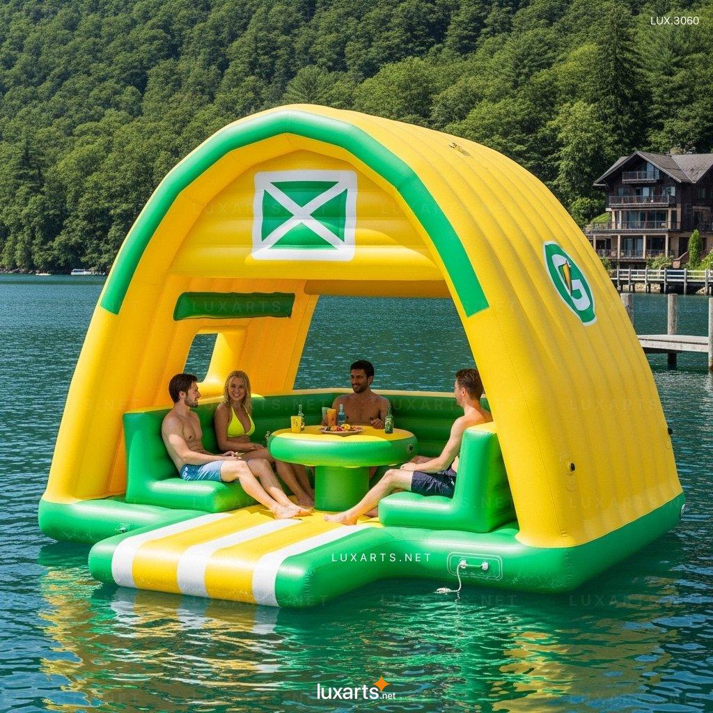 Inflatable Barn Lake Floats – Giant Floating Play Center for Lakes & Pools inflatable barn lake floats 6