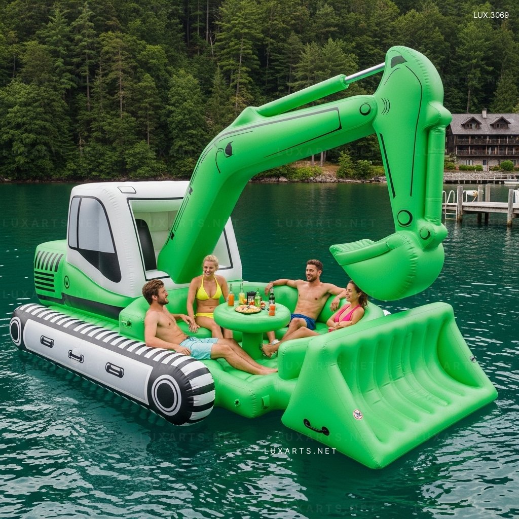 Inflatable Excavator Lake Floats – Perfect for Pool, Lake & Beach Fun inflatable excavator lake floats 12