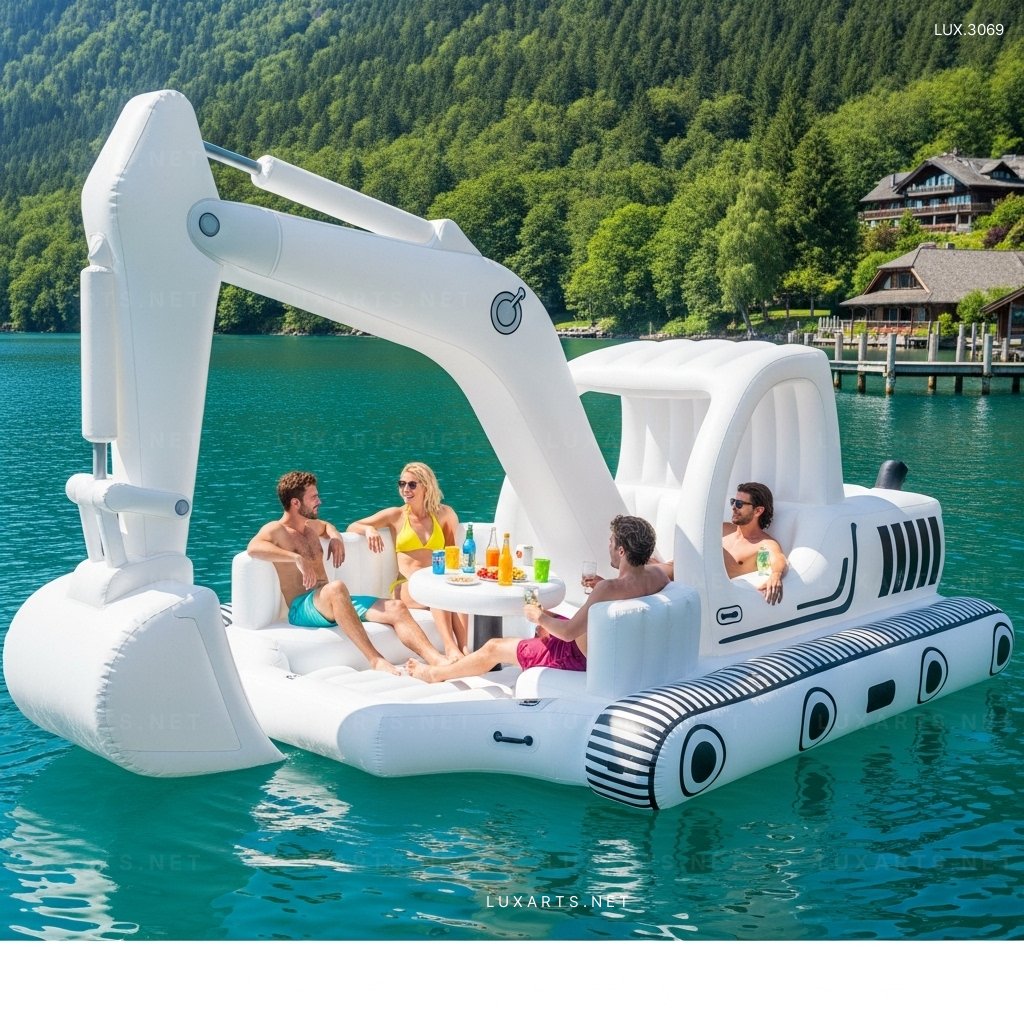 Inflatable Excavator Lake Floats – Perfect for Pool, Lake & Beach Fun inflatable excavator lake floats 13