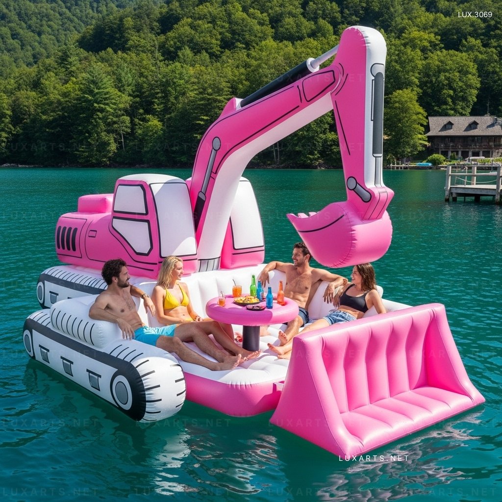 Inflatable Excavator Lake Floats – Perfect for Pool, Lake & Beach Fun inflatable excavator lake floats 5