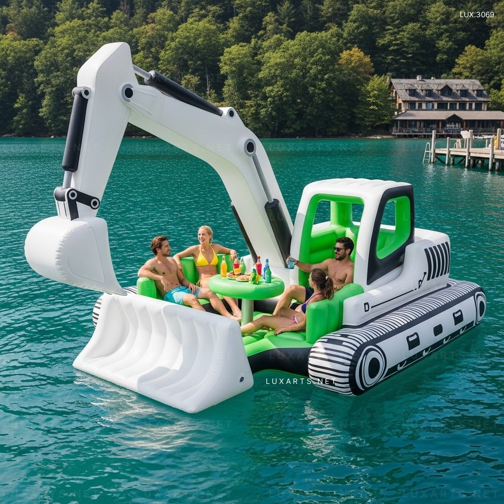 Inflatable Excavator Lake Floats – Perfect for Pool, Lake & Beach Fun inflatable excavator lake floats 6