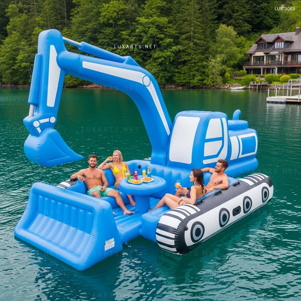 Inflatable Excavator Lake Floats – Perfect for Pool, Lake & Beach Fun inflatable excavator lake floats 8